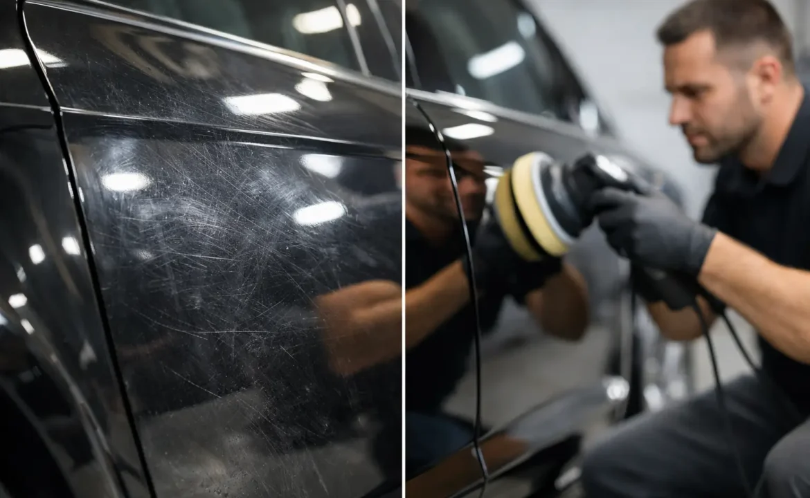 What a Car Paint Correction Service Fixes