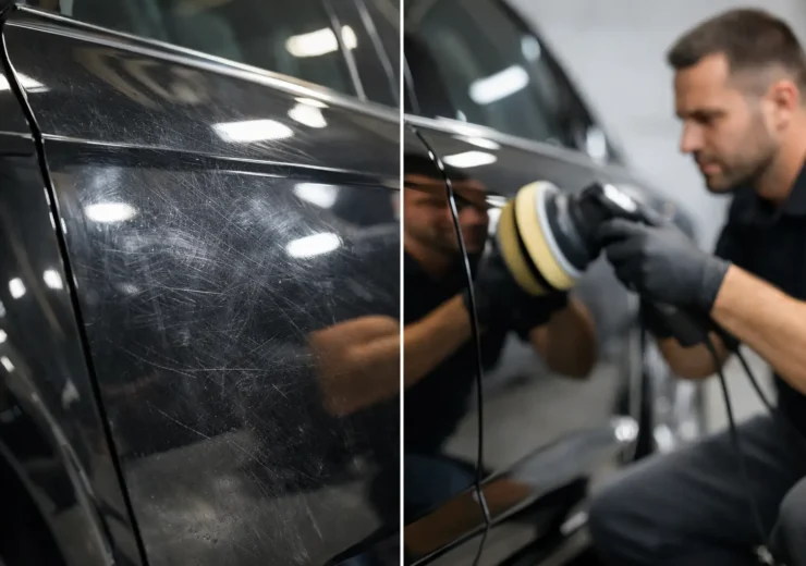 What a Car Paint Correction Service Fixes