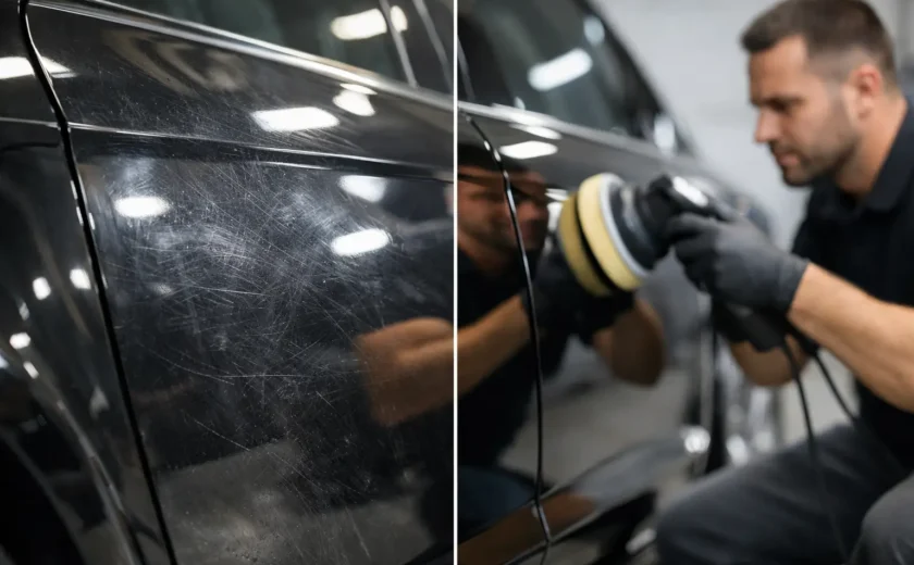 What a Car Paint Correction Service Fixes